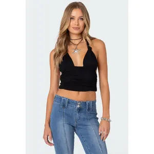 Lillie Knotted Halter Top