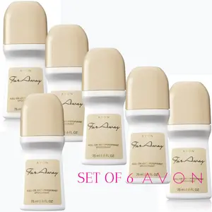 Avon FAR Away Roll-on Anti-perspirant Deodorant Size 2.6 Fl. Oz. Set of 6