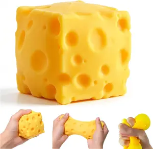 Squishy Cheese Block - Yellow , Cream Stick Soft Toy with Cream Scent, Perfect for Play & Stress Relief, Ideal Gift for All Occasions