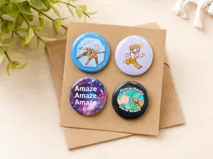 Project Hail Mary Button Set size 2x25, Ryland Grace, Rocky, Eridian, Amaze, Movie and Book Gift