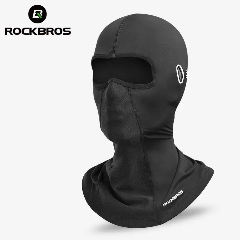 ROCKBROS Ski Face Mask - Men's & Women's Winter Thermal Fleece Balaclava, Under-Helmet Design with Glasses Holes for Cold Weather Sports & Outdoor Activities