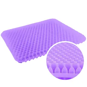 3rd Gen Gel Seat Cushion Upgraded Double Layer Honeycomb for Pressure Relief & Cooling Comfort Non Slip Cover for Office Car Wheelchair Home