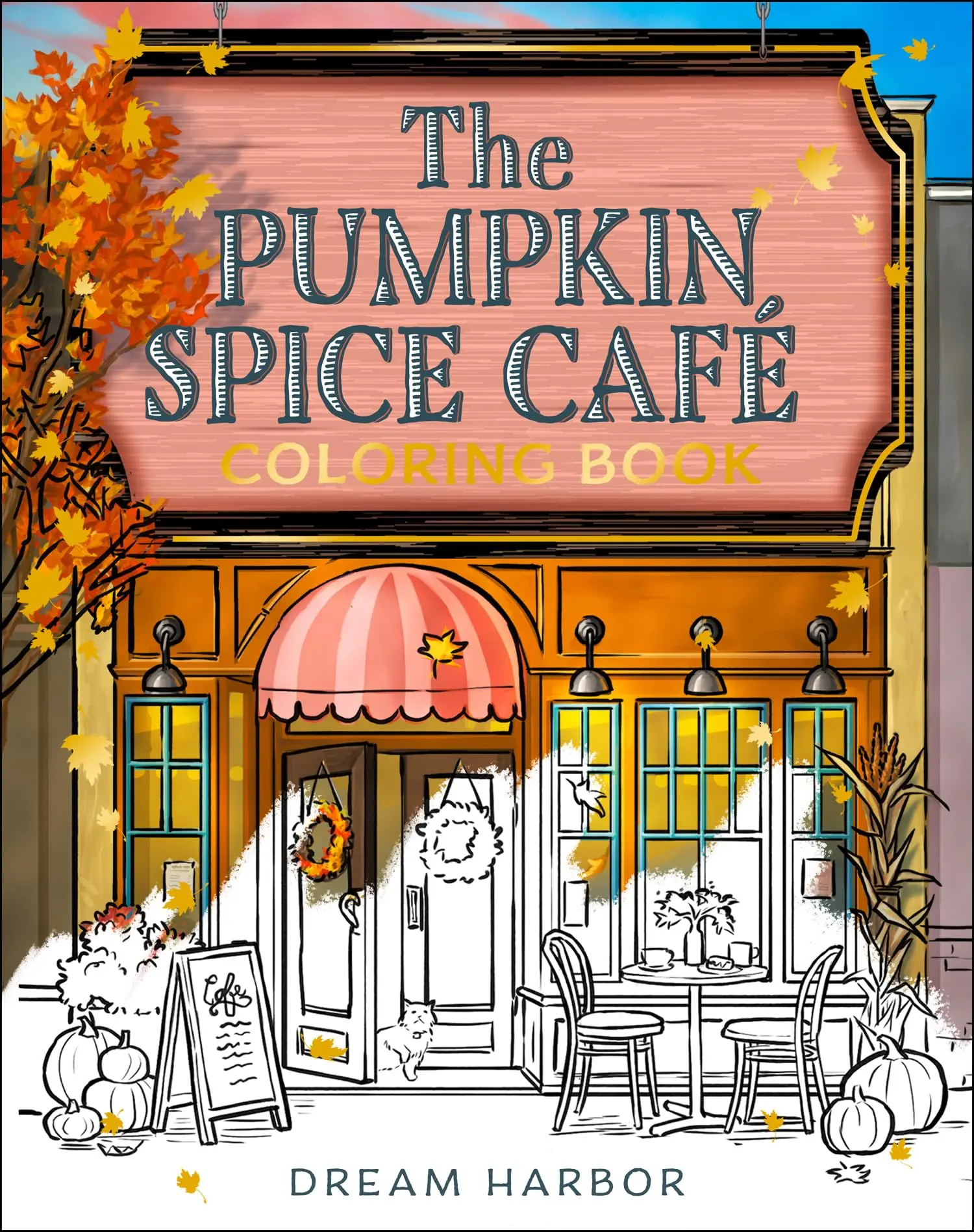 The Pumpkin Spice Café Coloring Book -- Laurie Gilmore - Paperback