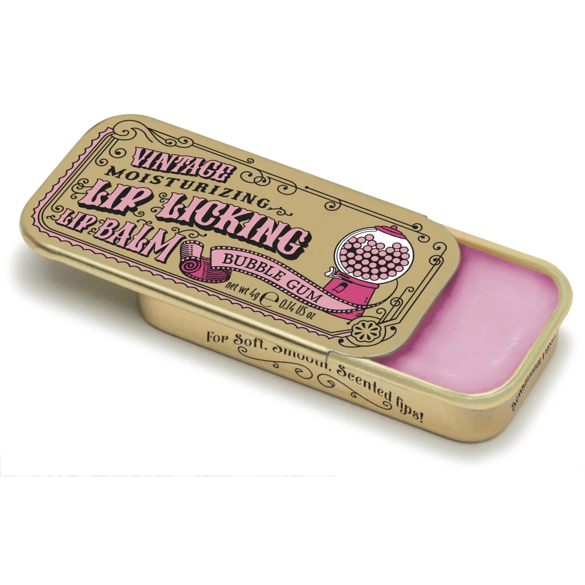 Bubble Gum Lip Licking Flavored Lip Balm, Shea, Silky