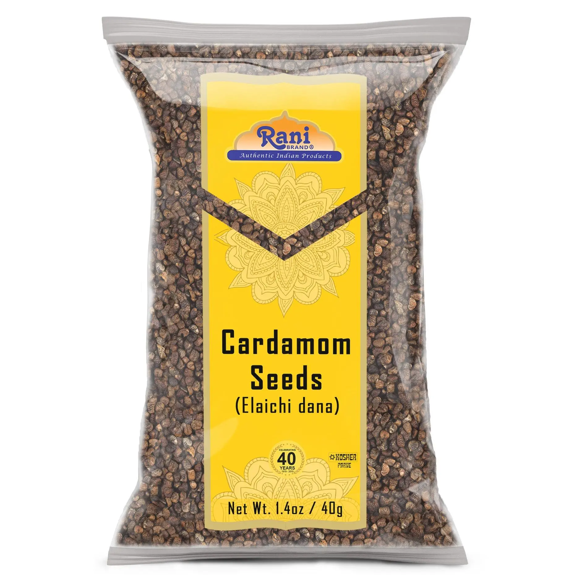 Rani Cardamom (Elachi) Decorticated Seeds Indian Spice 1.4oz (40g) ~ All Natural | Vegan | Gluten Friendly | NON-GMO | Kosher