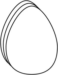SHAPES ETC. Large Single Color Cut-Out - Egg