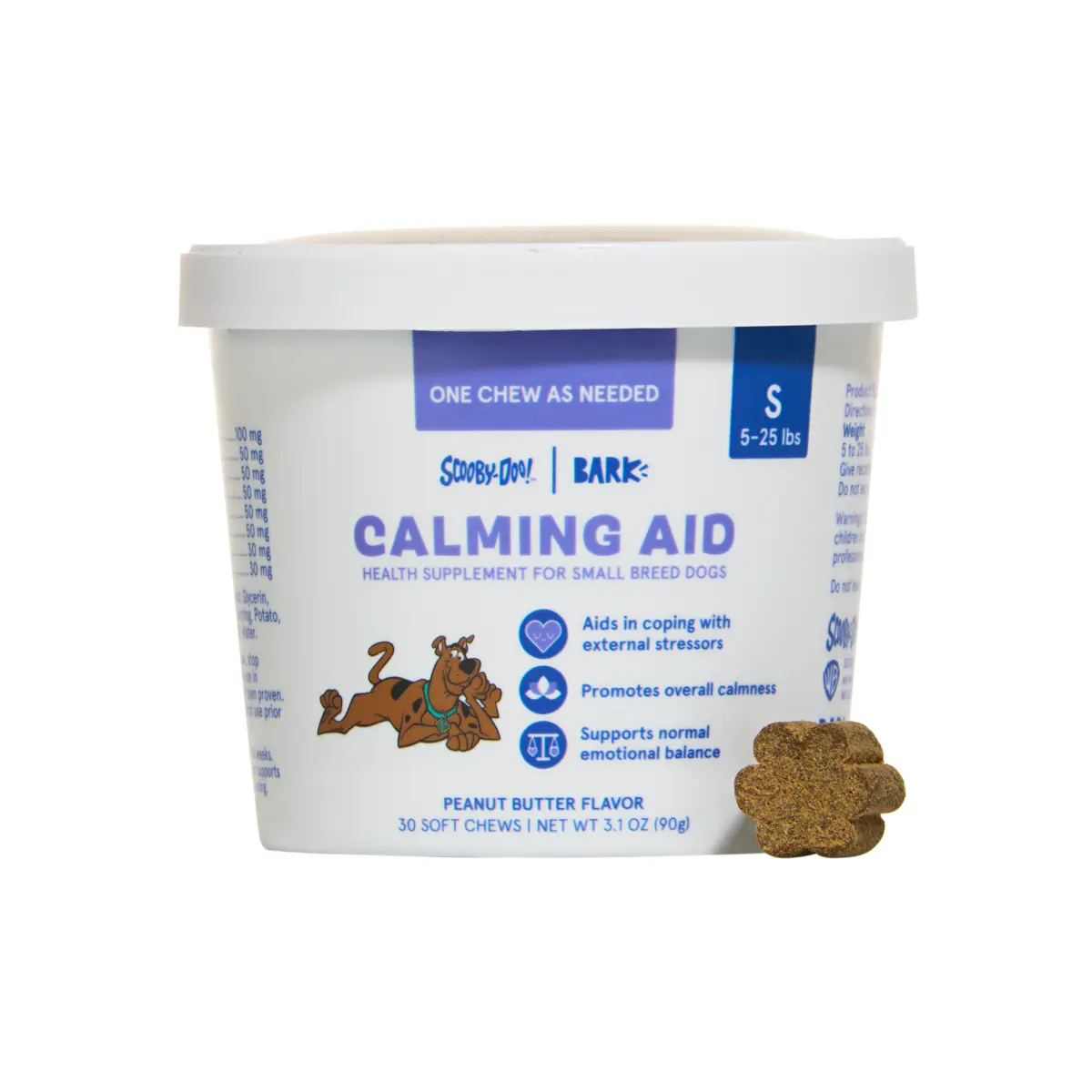 Scooby-Doo Calming Aid Dog Treat Supplements, 30 Ct