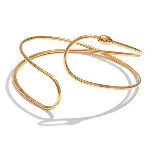 Bare Minimum 18K Gold Plated Bangle