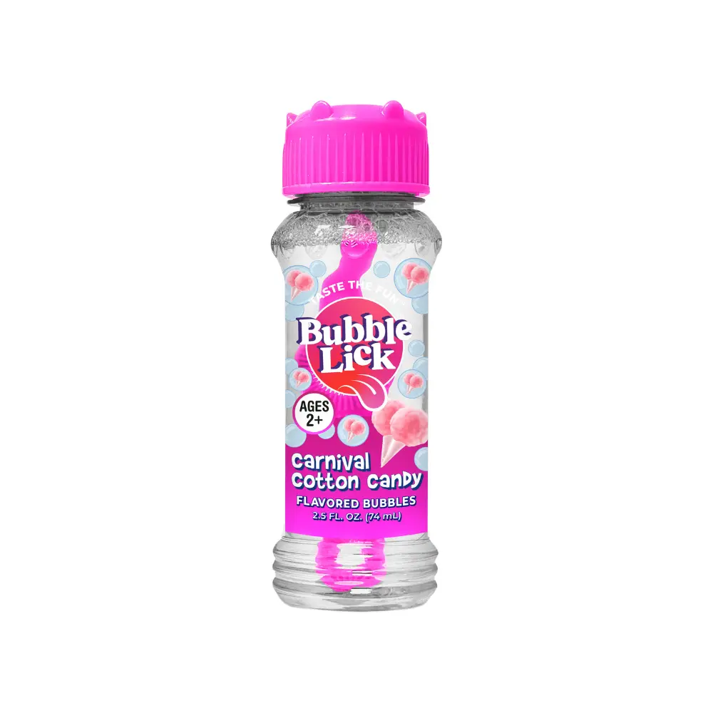 BubbleLick Cotton Candy Flavored Bubbles Sweet Fruit