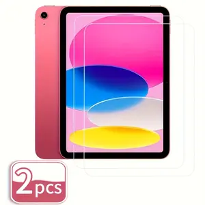 2Pcs - Tempered glass screen protector suitable for iPad 10th generation 10.9 2022 and iPad 11th generation 2025. Compatible with protective case, anti-fingerprint, anti-glare, anti-scratch, transparent display, Tablet Protector, Accessories, Protection
