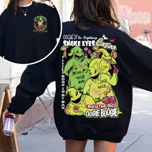 Youth & Adult The Nightmare Oogie Boogie Shirt, Snake Eyes Casino Shirt, Boogie Man Tee, Spooky Season Gift, Halloween 2025 Trick Or Treat Gift, cute Halloween Outfit, Crew Neck T-shirt, Trending T-shirt