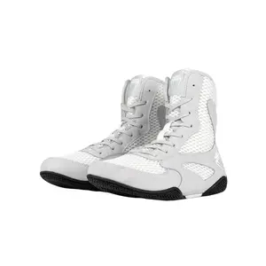 Venum Contender Boxing Shoes - White/Grey