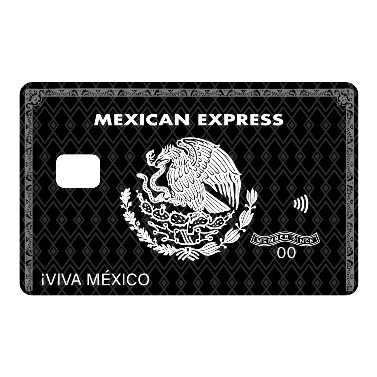 Mexican Express Black Card Skin