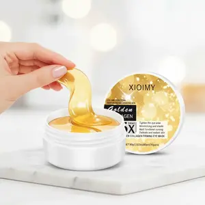 60pcs Collagen & Niacinamide Gold Eye Mask, Eye Brightener, Deep Moisturizing, Hydrating, Smooths Skin Texture, Brightening, Elasticity Boosting, Collagen Eye Patches