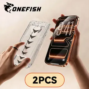 New One Fish Premium Upgraded Privacy Screen Protector Dustproof Bubble-Free Design Ultra-Clear for iPhone & Samsung