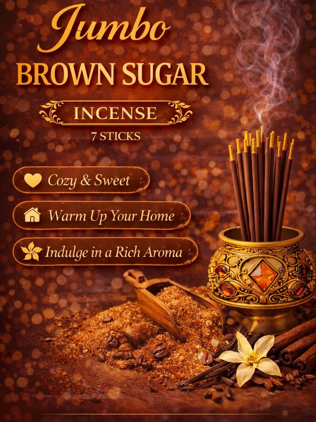 Brown Sugah Big Jumbo Incense Aroma Scented Incense