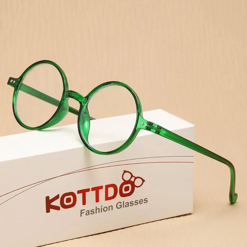 Vintage Round Reading Glasses for Men and Women, Stylish Frame Eyewear for Presbyopia, Strengths +1.0 to +4.0, Eyewear Glasses