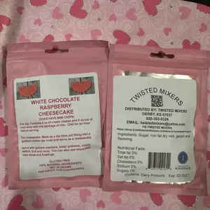 White chocolate raspberry cheesecake mix