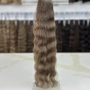 K-tip Slavic hair, colored, curly 22 inch, 61gr, 105str