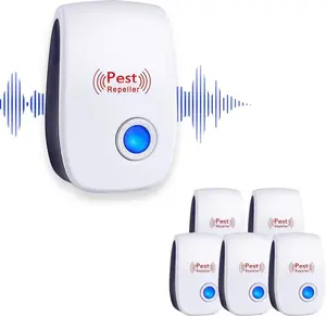 Ultrasonic Pest Repeller 6 Pack, Pest Repellent Ultrasonic Plug in Insects Electronic Pest Repellent Rodent Repellent Indoor Pest Control for Home Kitchen Office
