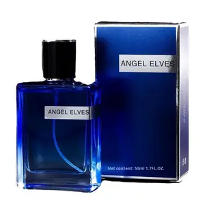 Dark Blue Perfume |50ml 1.7FI.OZ | ANGEL ELVES men's colognes | The freshness of the windflowers and lilacs, mingled with the floral scent of anemones and jasmine |summer fragrance men | long lasting perfume | pheromone perfume | mini perfumes