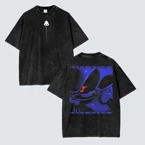 Metal Sonic Shadow the Hedgehog Anime T-Shirt, Acid Wash Oversize Tee, Sonic the Hedgehog, Shadow the Hedgehog, Gift for Him, Round Neck Cotton