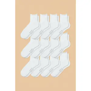 12-Pack Women's Roll Top Socks