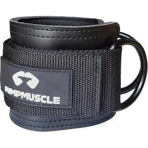 1pc PUMPMUSCLE Ankle Strap For Cable Machine, One Size Fit With Premium Padding, PU Glute Kickback Ankle Strap For Men & Women, Ankle Cable Straps For Workout, Booty Workout, Leg Extension, Hip Abductors & Lower Body Exercises