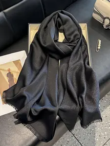 Women's Solid Color Scarf, Fashionable Soft Comfortable Shawl for Daily Wear, Trendy All-match & Exquisite Scarf for Birthday Gift, Head Scarf