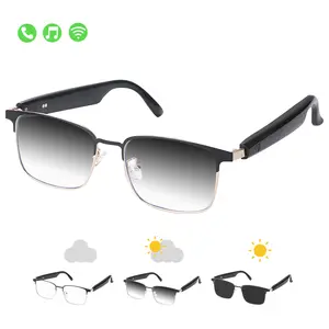 Wireless for Men & Women, Ai Translation, Smart Audio Glasses, Bluetooth-compatible Sunglasses with Color Changing Lenses, Ideal Outdoor Gift