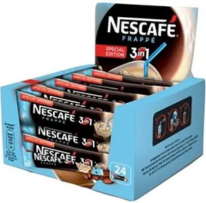Nescafe 3 in 1 Frappe Instant Coffee Single Packets 28x16g - Beverage & Taffy