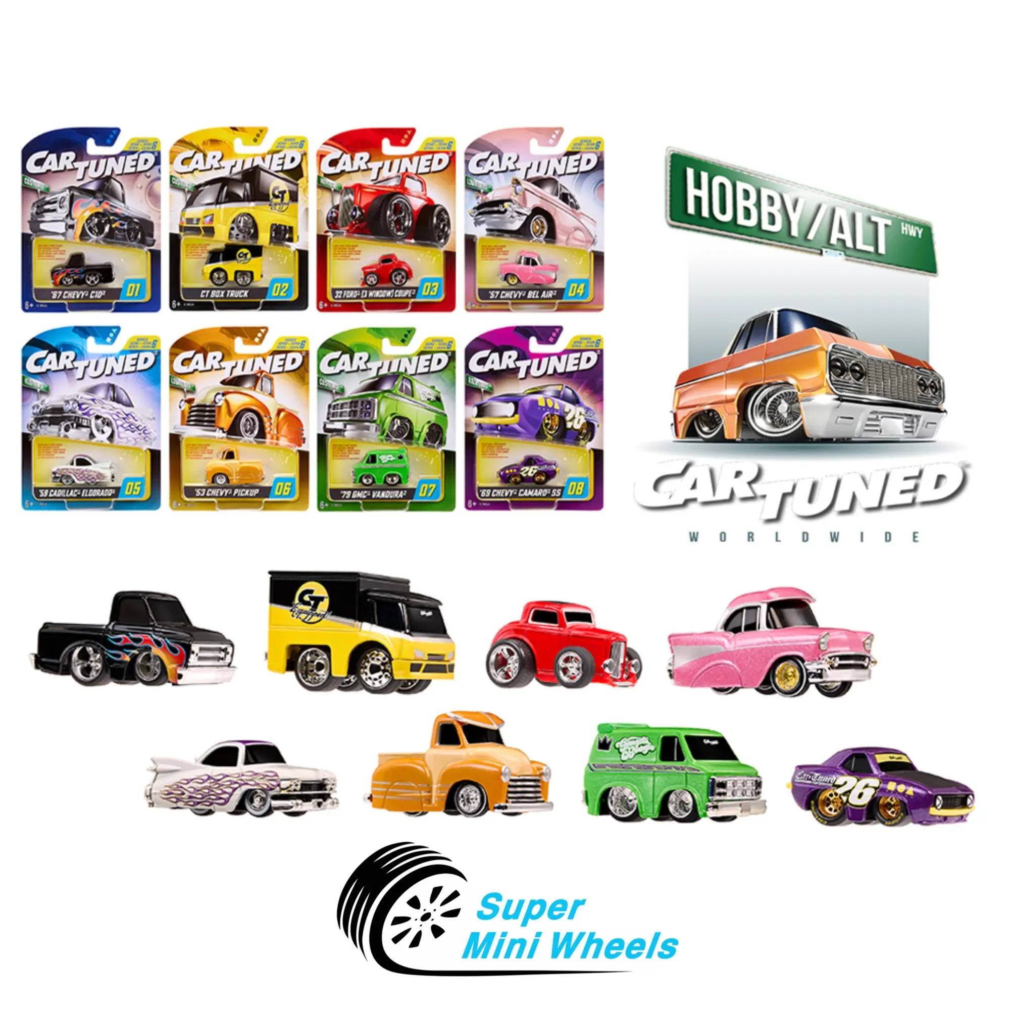 CarTuned 1:64 Hobby Alternate Series 6 Set of 8 Cars 592648-XX5 - Factory Packag