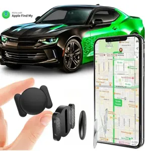 Magnetic Hidden Vehicle Tracking Tag, Subscription-Free GPS Locator Compatible with Apple Find My (iOS Devices Only)