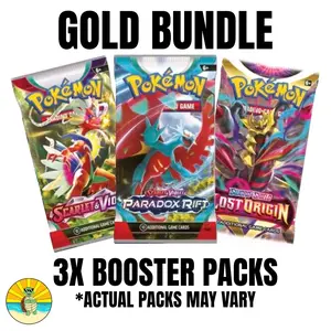 Gold Level Bundle (3x Assorted Pokemon Packs)