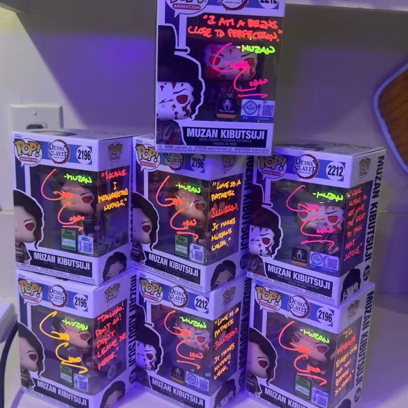 Funko Demon Slayer Muzan Anime Collectible Figure - Signed by Greg Chun, Limited Edition 2212/2196 Decor Collectible