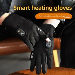 [Smart heating gloves][Rechargeable] usb electric heating gloves cycling office outdoor warm and cold warm hands