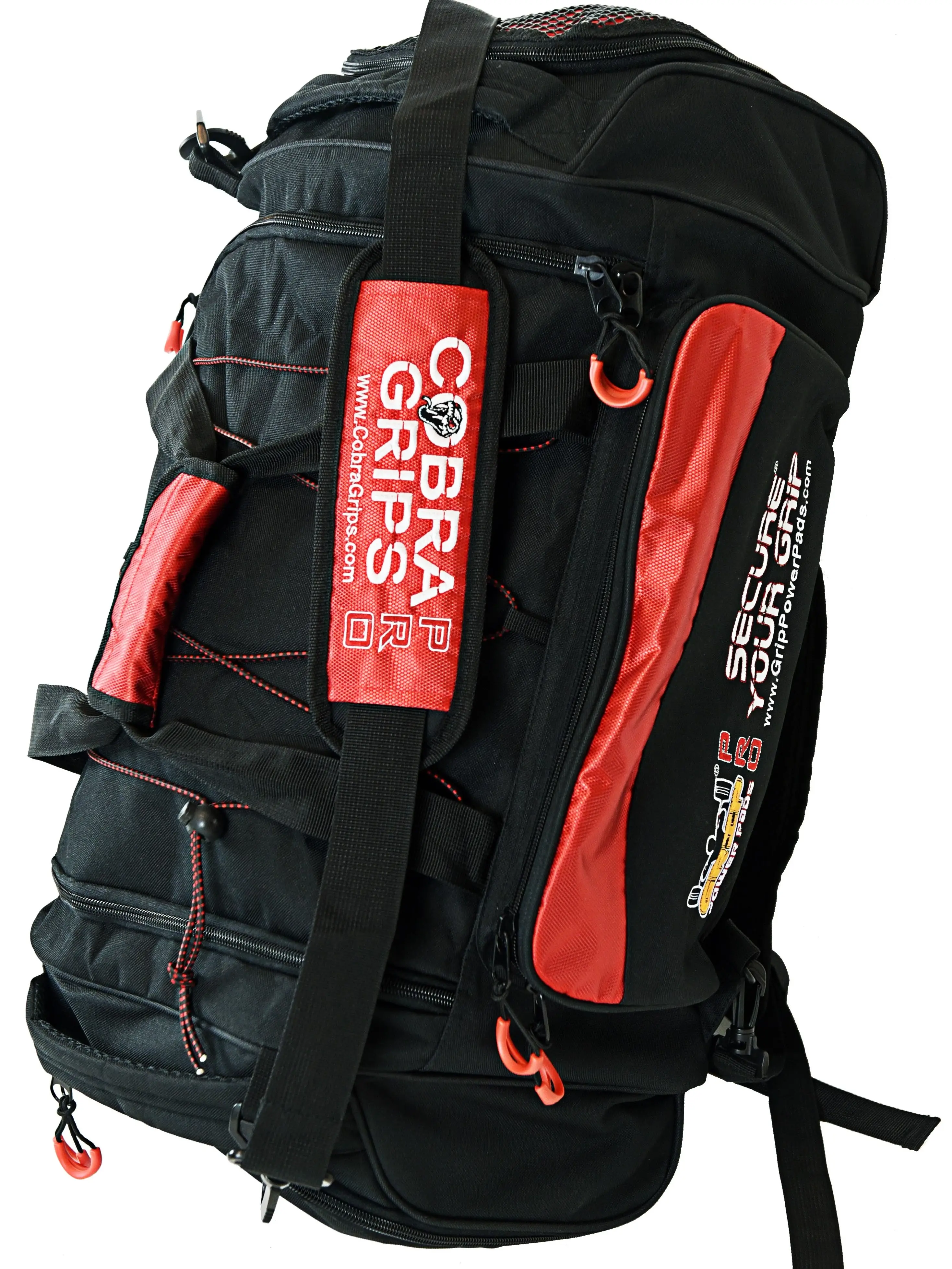 Grip Power Pads PRO Sport Large Embroidered Gym Duffle Bag Wet Dry Storage