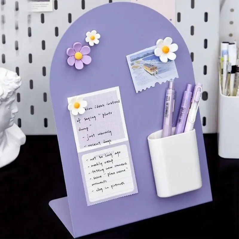 Desktop Organizer Arch Message Board, Creative Gift Office Essential, Standing Memo Sign, Reminder Decorative Item, Office Accessories