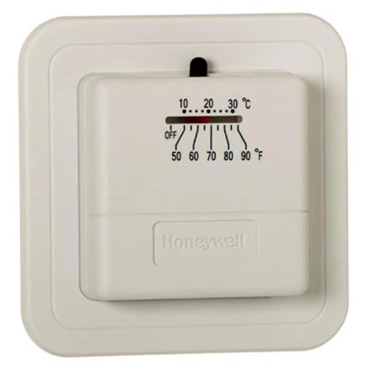 Honeywell Manual Control Heat-Only Reptile & Amphibian Thermostat - Bimetal, Mercury-Free, Simple Dial, Worry-Free Operation, Snap Action Switch, 2.75x9x6.25in, Decorative Face Plate (Model YCT30A1003)