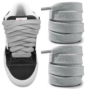 Thick 3/4" Width Flat Athletic Sneaker 54 Inch Shoelaces Footwear