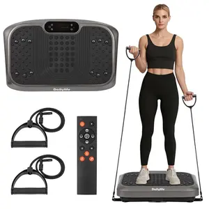 Vibration Plate Exercise Machine w/ Remote Control, Lymphatic Drainage Machine, Whole Body Workout Vibration Platform for Toning up, Fitness & Wellness, body firmness Home & Office, FathersDayGift