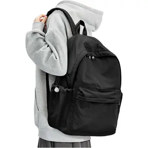 Black Backpack for School, High School Bookbag  Pack for Teens Girls Boys, Lightweight College Backpack Book Bag for Women Men, Simple Casual Daypack Backpack Mochilas Escolares para Adolescentes