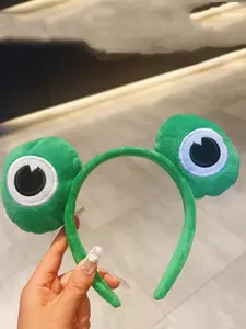 New Cartoon Cute Big Frog Eye Hairband, Super Adorable Frog Hair Clip, Washing Face Hair Tie, Student Funny Headband, Trendy Accessory
