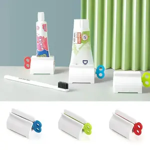 Rotatable Roller Toothpaste Squeezer Automatic Dispenser Time Saving Convenient Must Have Bathroom Organizer Home Essential