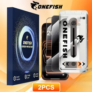 One Fish Screen Protector 2 Pack, For Samsung, iPhone, Electroplating Oleophobic Layer, Protection of Privacy,Crystal Clear, Scratch-Resistant, Ultra-Smooth Touch..