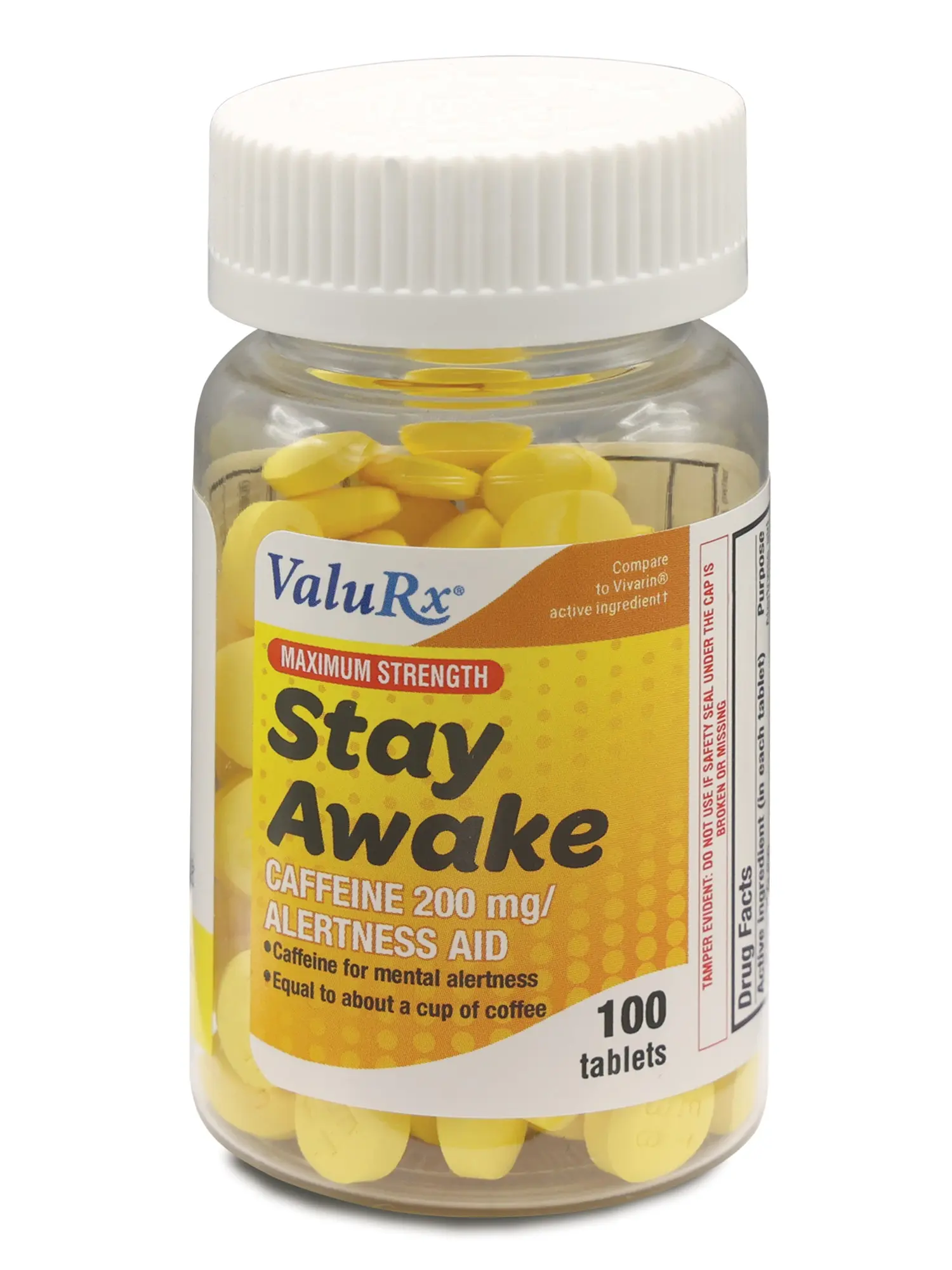 Caffeine 200mg Energy & Alertness Tablets - Maximum Strength (100 Count)