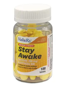 Caffeine 200mg Energy & Alertness Tablets - Maximum Strength (100 Count)