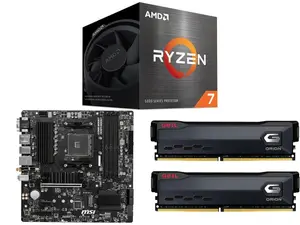 AMD Ryzen 7 5700 - Ryzen 7 5000 Series 8-Core 3.7 GHz Socket AM4 65W None Integrated Graphics Desktop CPU Processor - 100-100000743SBX MSI PRO B550M PRO-VDH WIFI AM4 Micro ATX AMD Motherboard GeIL ORION 32GB (2 x 16GB) DDR4 3200 (PC4 25600)
