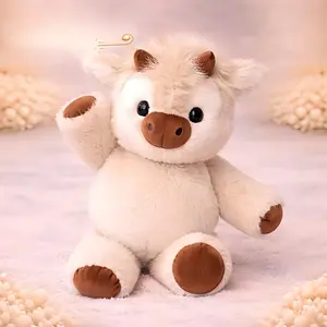 The Running Highland Cow Plush Highland Cow Stuffed Animal Soft and Cuddly Toy Gift for All Ages