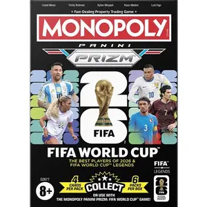 2026 Panini Prizm Monopoly FIFA World Cup Soccer Blaster Box Trading Cards